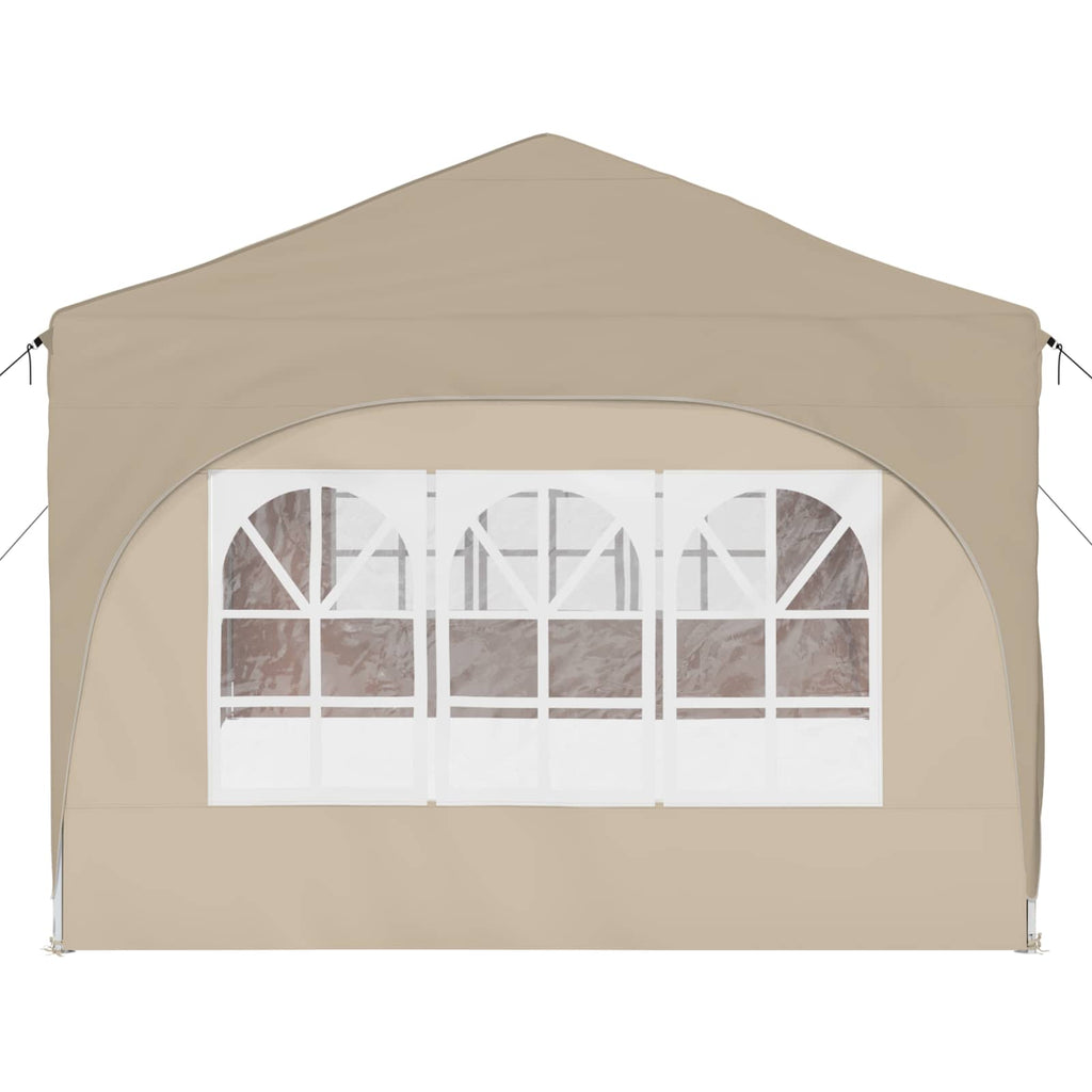 Pop-up Partyzelt 575 x 288 x 245 cm Creme Oxford-Stoff