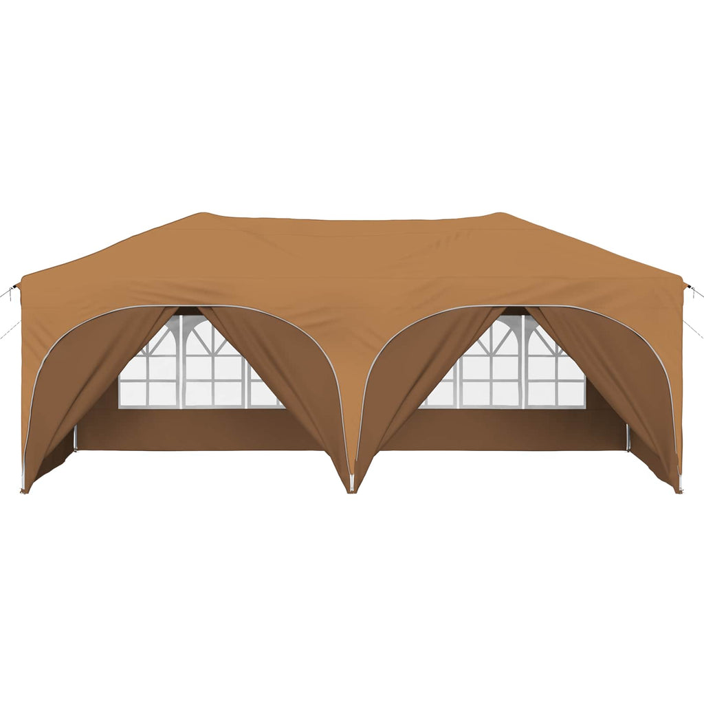 Pop-up Partyzelt 575 x 288 x 245 cm Beige Oxford-Stoff