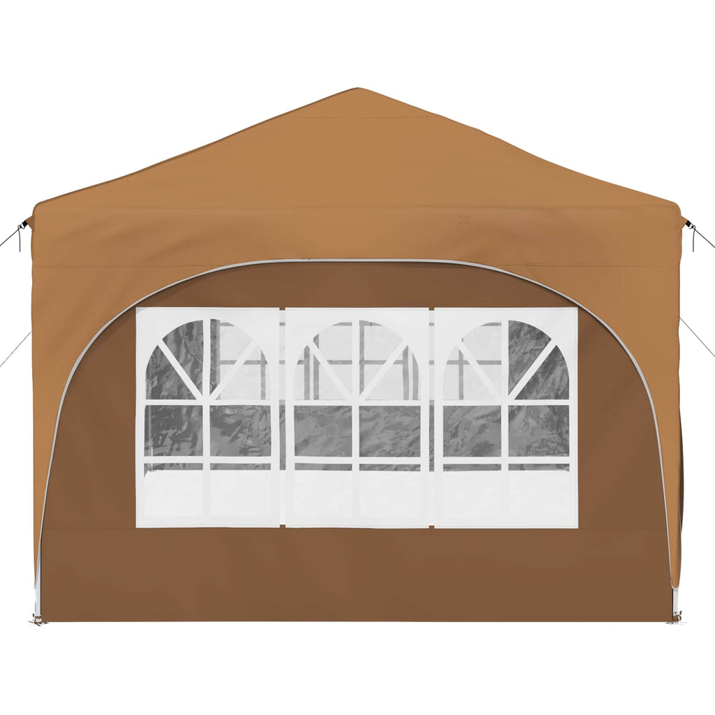 Pop-up Partyzelt 575 x 288 x 245 cm Beige Oxford-Stoff