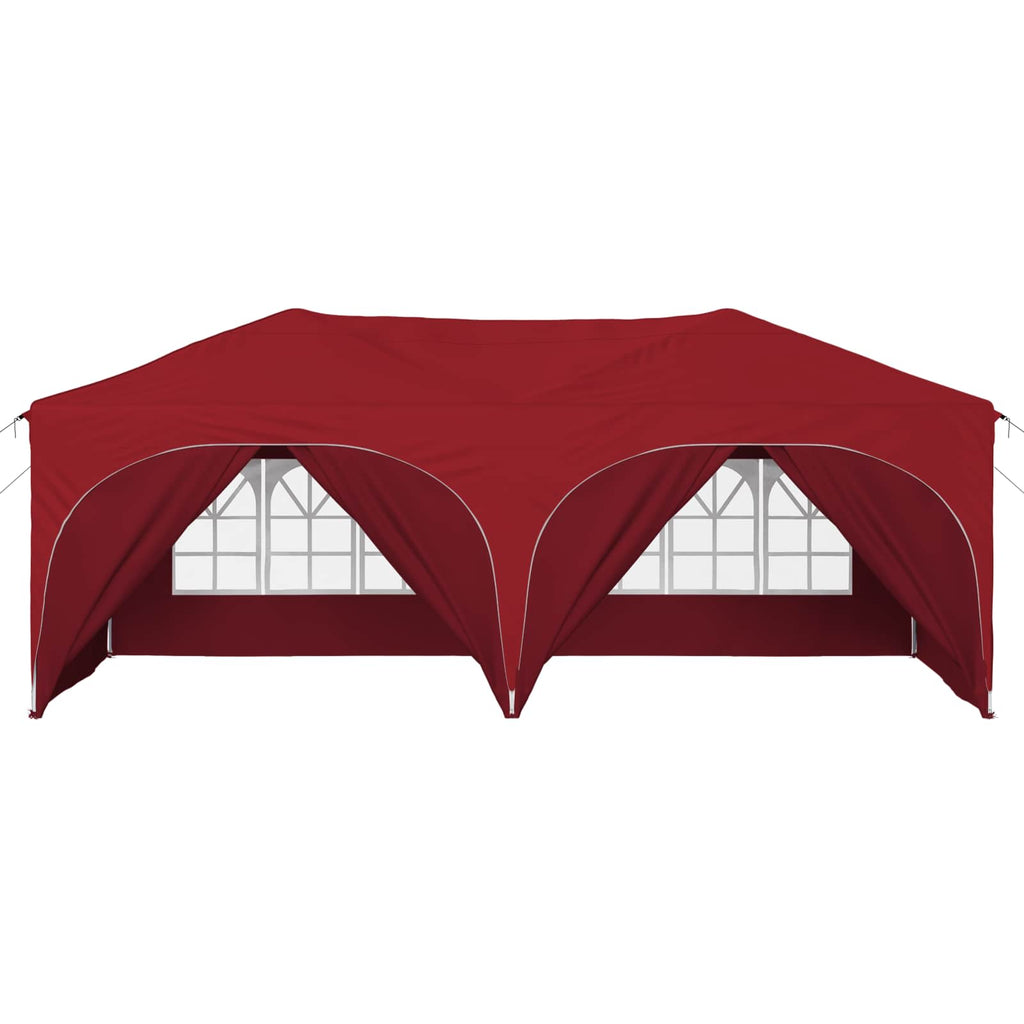 Pop-up Partyzelt 575 x 288 x 245 cm Bordeauxrot Oxford-Stoff