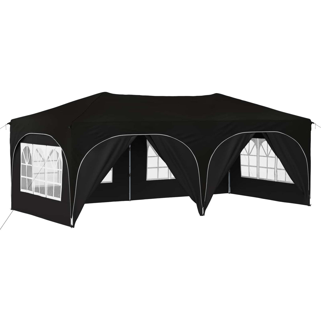 Pop-up Partyzelt 575 x 288 x 245 cm Schwarz Oxford-Stoff