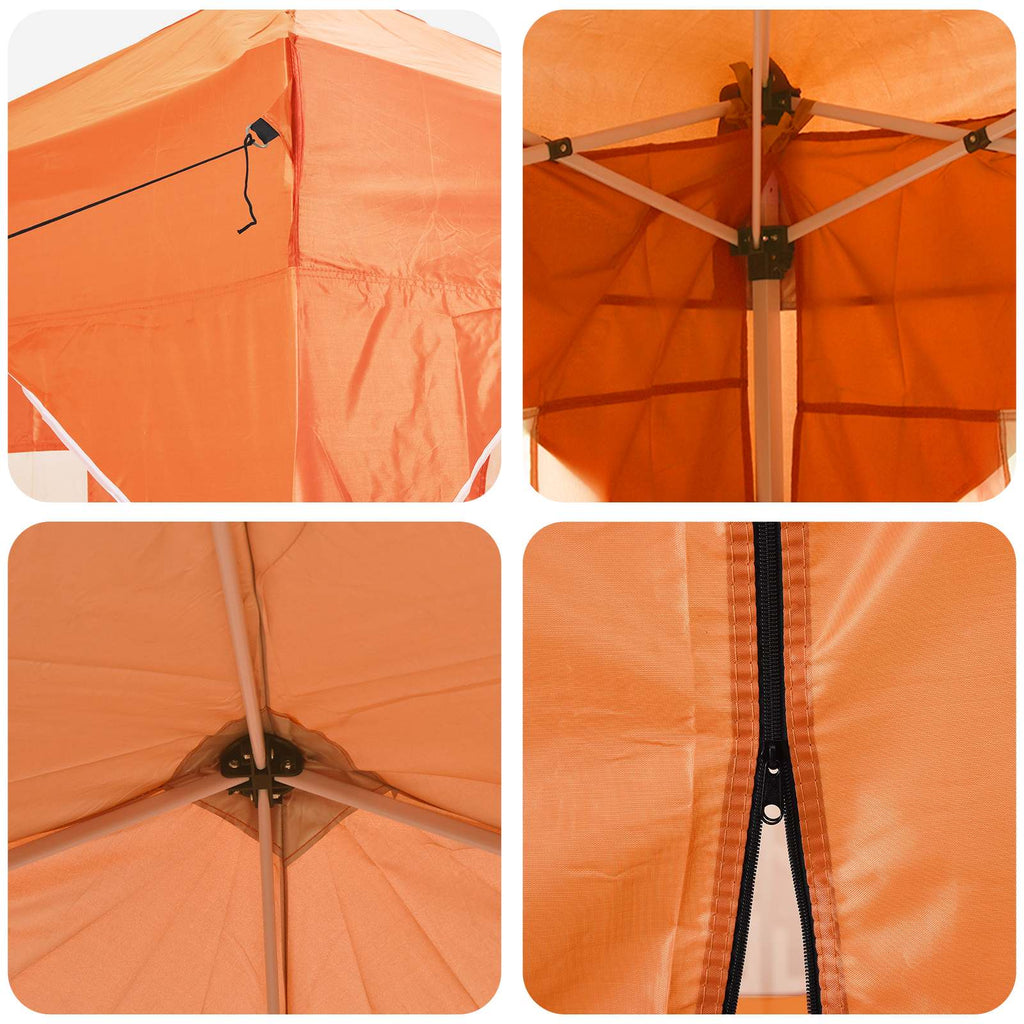 Pop-up Partyzelt 575 x 288 x 245 cm Orange Oxford-Stoff
