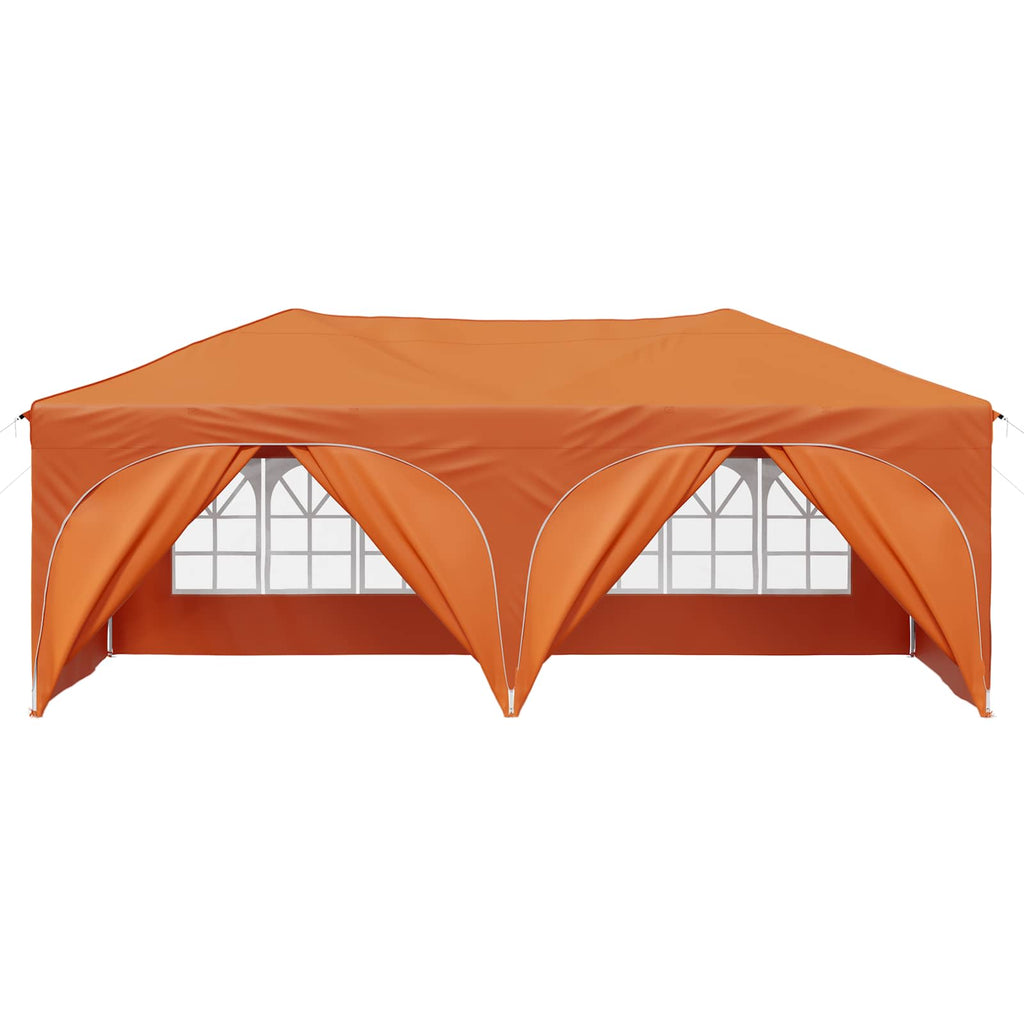 Pop-up Partyzelt 575 x 288 x 245 cm Orange Oxford-Stoff