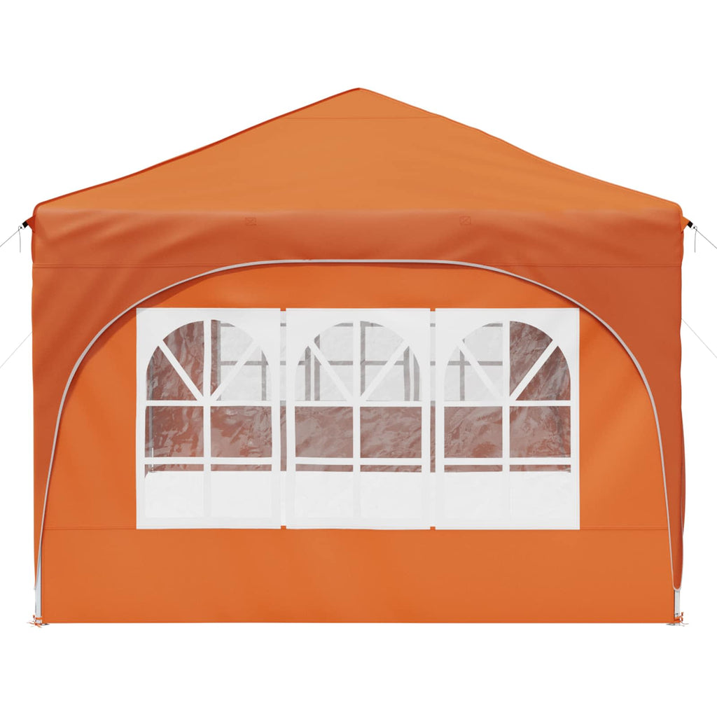 Pop-up Partyzelt 575 x 288 x 245 cm Orange Oxford-Stoff