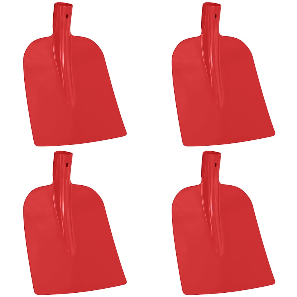 Schaufelkopf 4 pcs Rot 32 x 24,5 cm Pulverbeschichteter Stahl