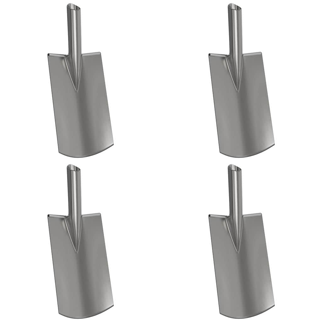 Schaufelkopf 4 pcs Silber 43 x 17 cm Pulverbeschichteter Stahl
