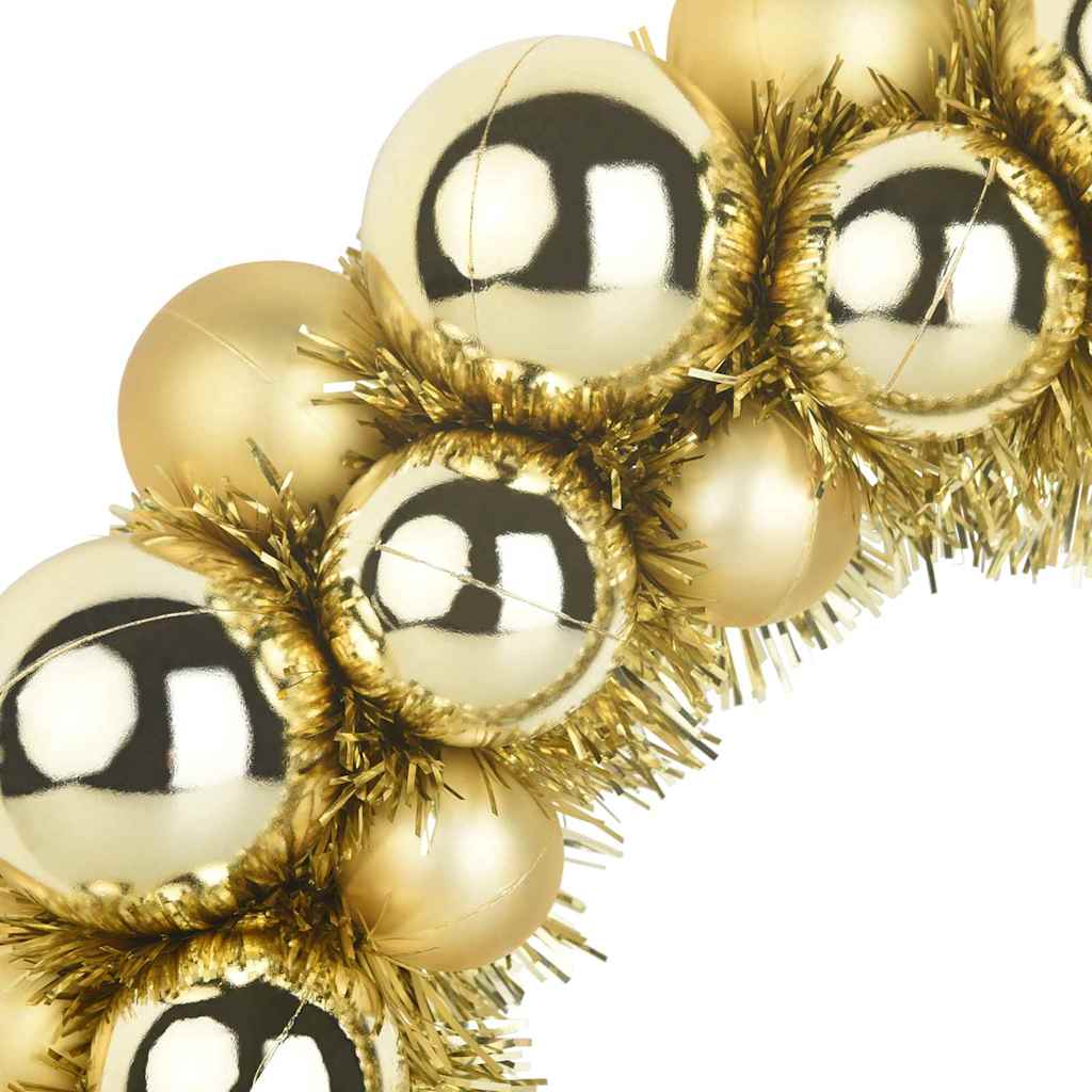 Weihnachtsballkränze 2 pcs Gold 33 x 33 x 7 cm Polystyrol