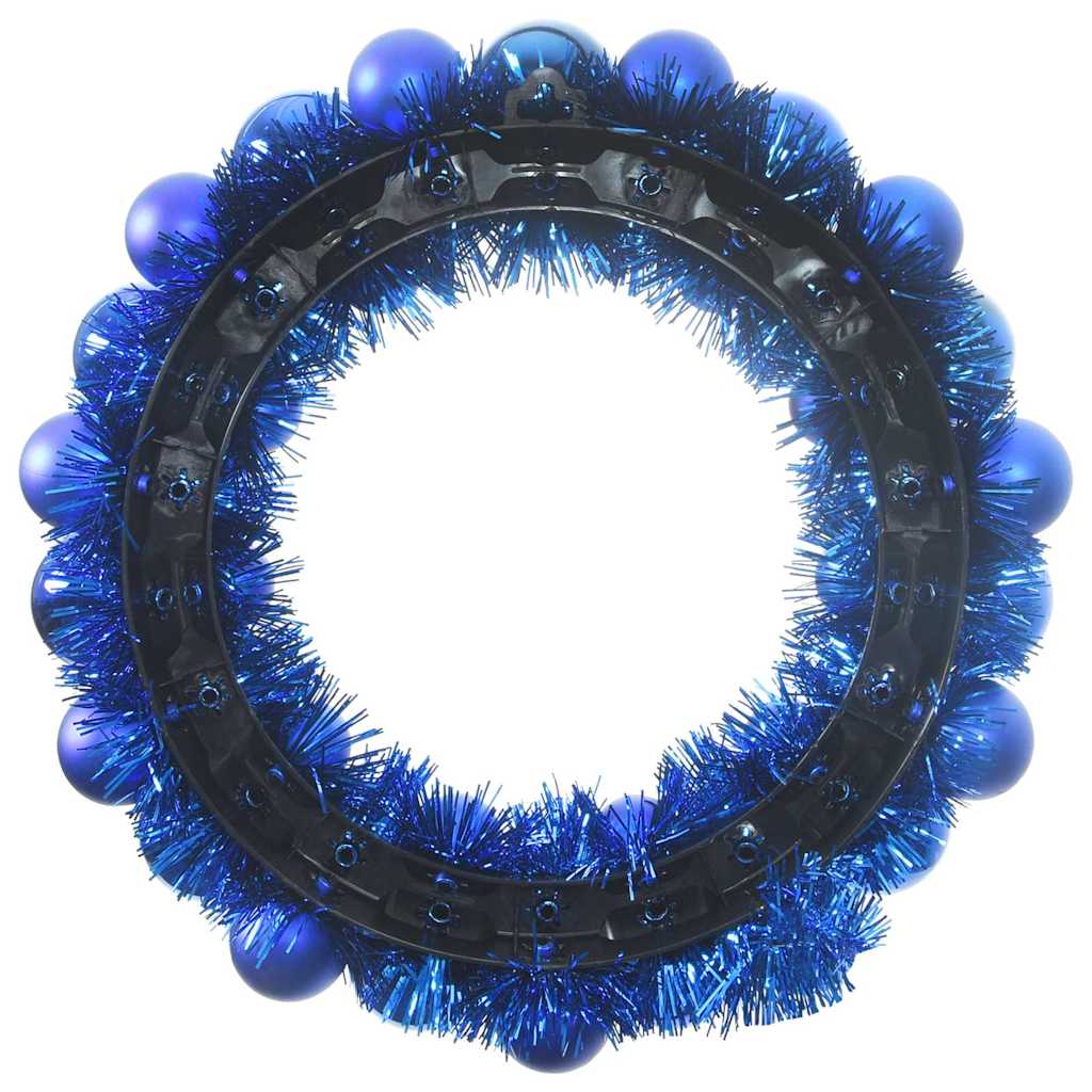 Weihnachtsballkränze 2 pcs Blau 33 x 33 x 7 cm Polystyrol