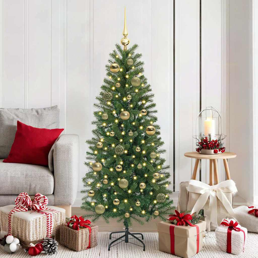 Weihnachtskugel-Set mit 150 LEDs 61 pcs Gold Kunststoff
