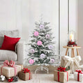 Weihnachtskugel Set XL 15 pcs Rosa Kunststoff