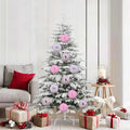 Weihnachtskugelset XL 9 pcs Rosa Kunststoff