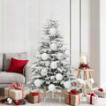Weihnachtsbaumkugel Set XL 9 pcs Weiß Kunststoff