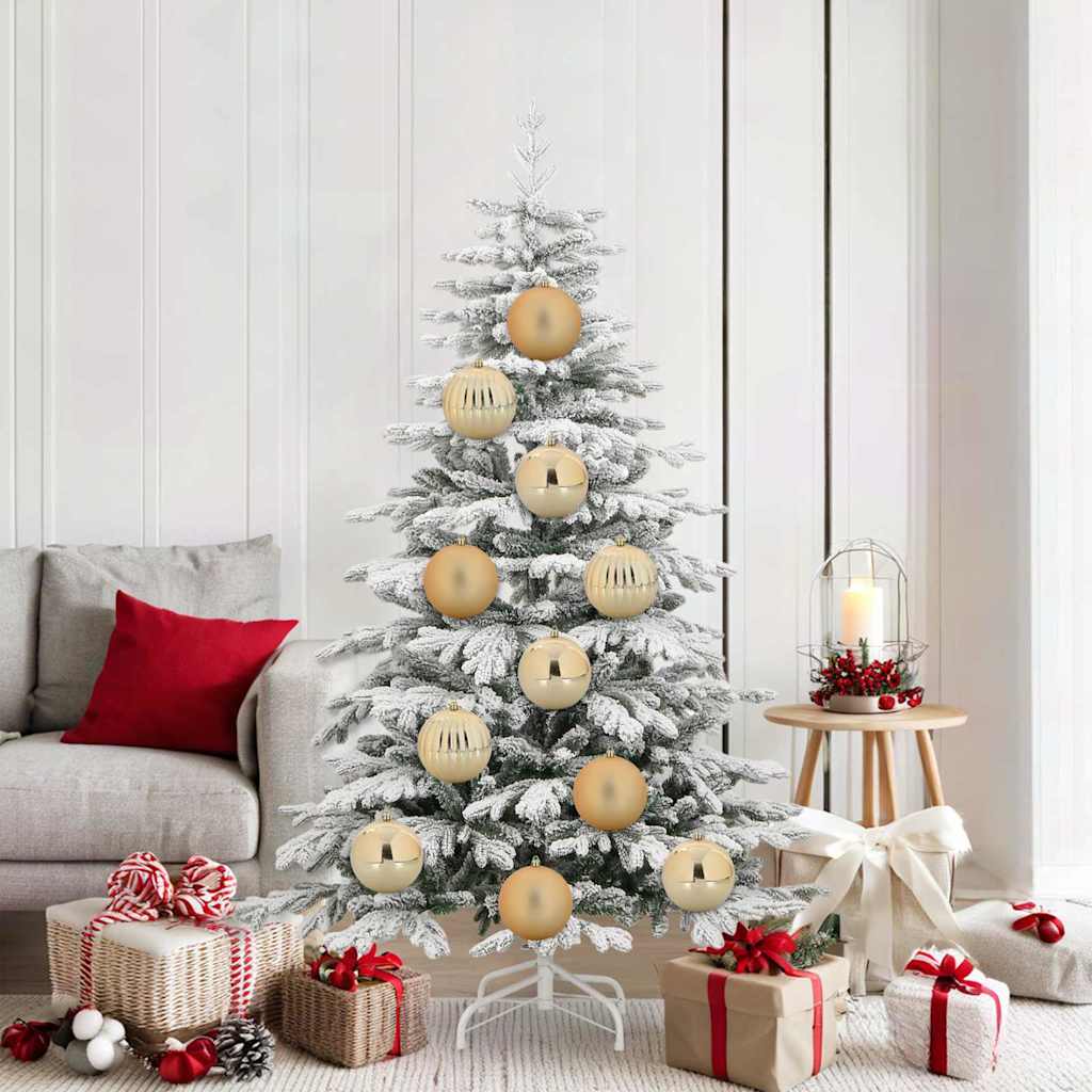 Weihnachtskugelset XL 9 pcs Gold Kunststoff
