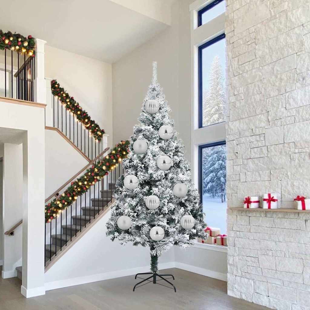 Weihnachtsbaumkugel Set XXL 3 pcs Silber Kunststoff