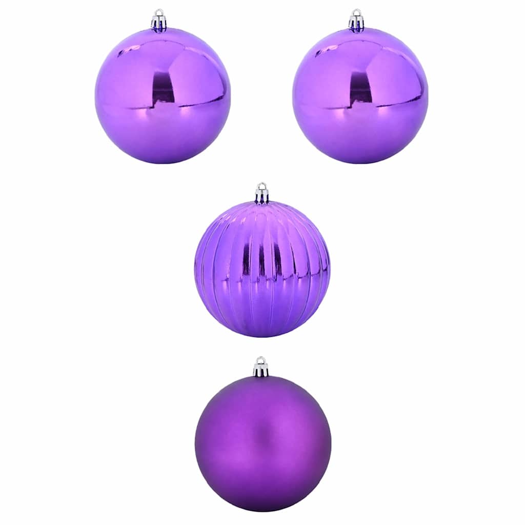 Weihnachtsbaumschmuck Set XXL 4 pcs Lila Kunststoff