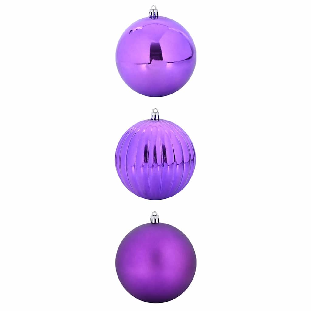 Weihnachtsbaumkugel Set XXL 3 pcs Lila Kunststoff