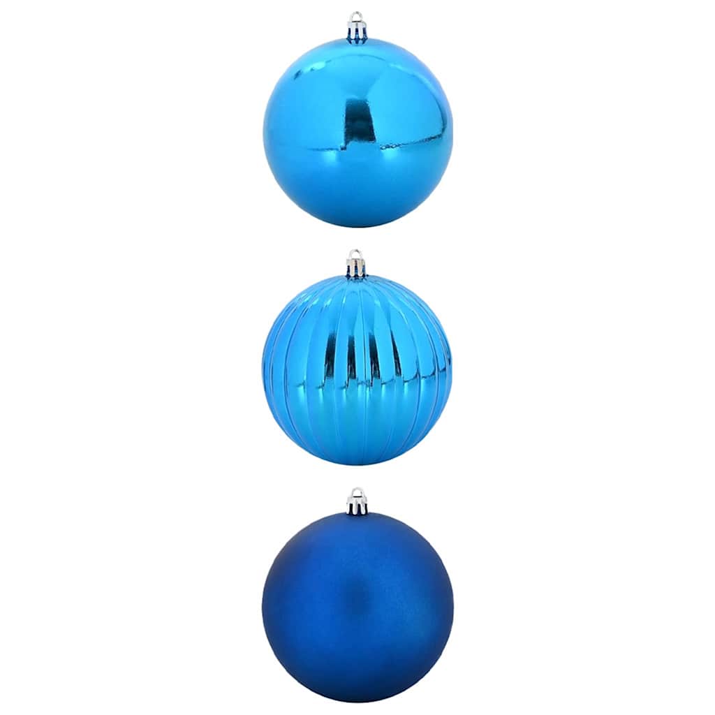 Weihnachtskugeln Set XXL 3 pcs Blau Kunststoff