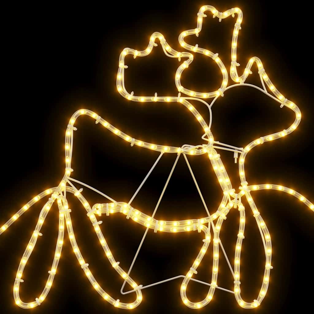 Weihnachtsdekoration mit 1224 LEDs Mehrfarbig 69 x 79 cm PVC