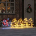 Weihnachtsdekoration mit 1224 LEDs Mehrfarbig 69 x 79 cm PVC