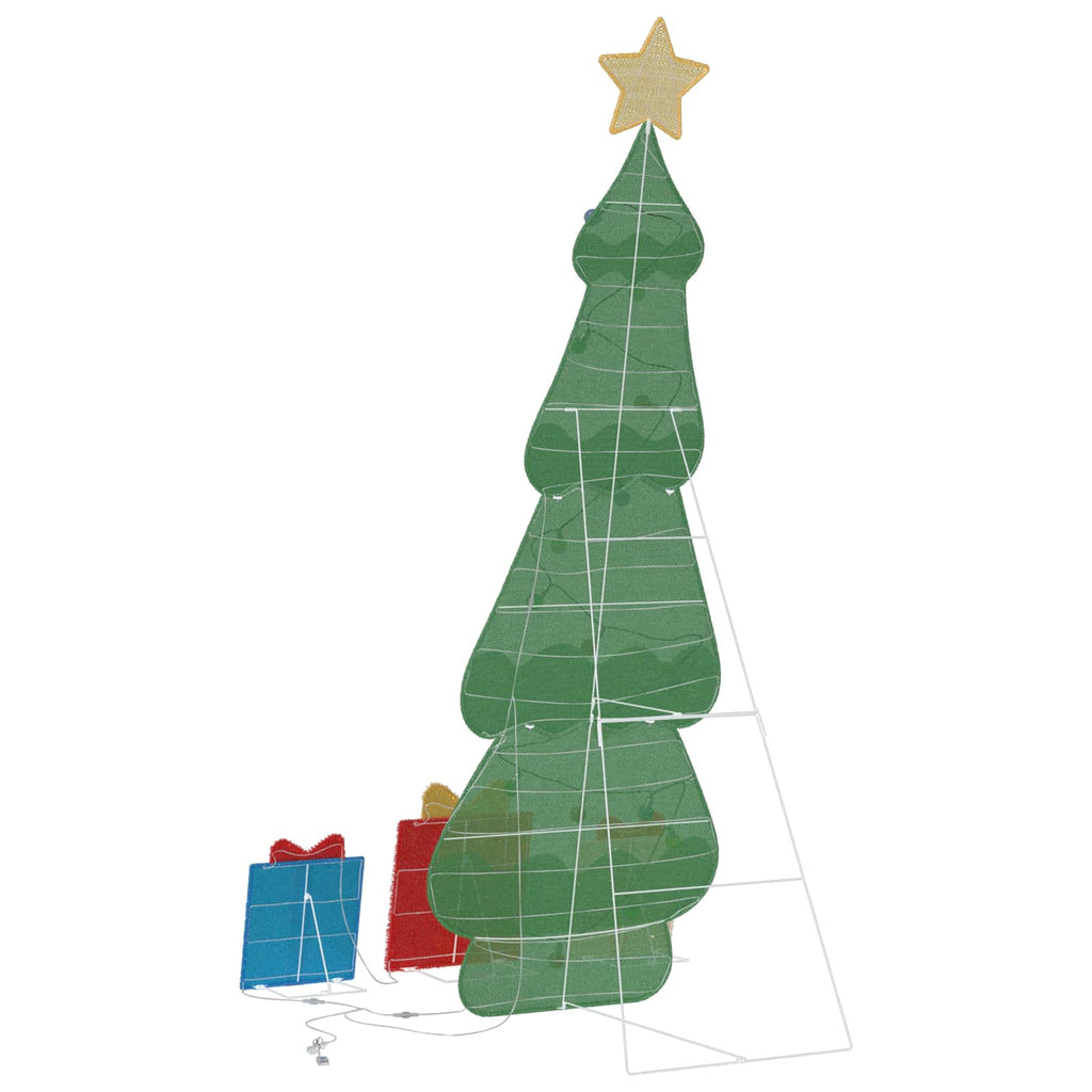 Beleuchteter Weihnachtsbaum mit 3 Geschenkboxen 2D Warm Weiß