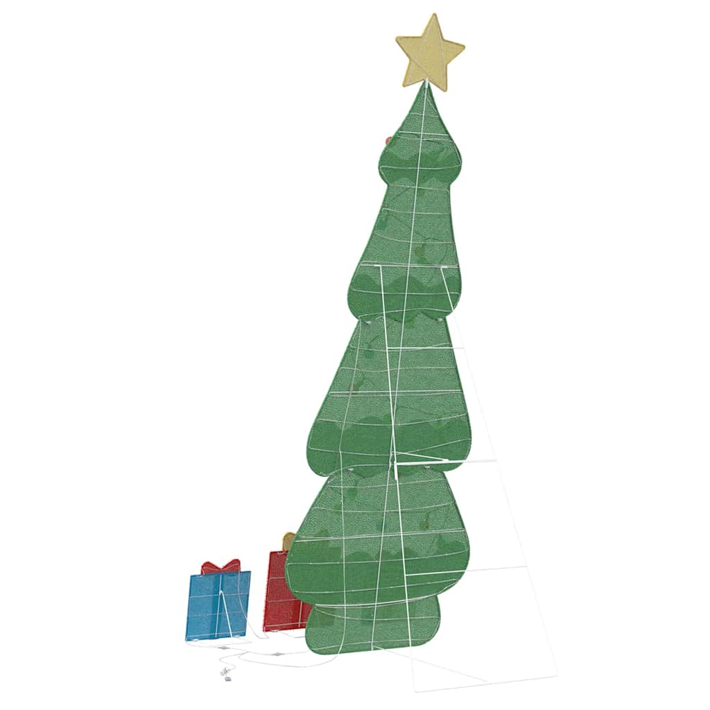 Beleuchteter Weihnachtsbaum mit 3 Geschenkboxen 2D Warm Weiß