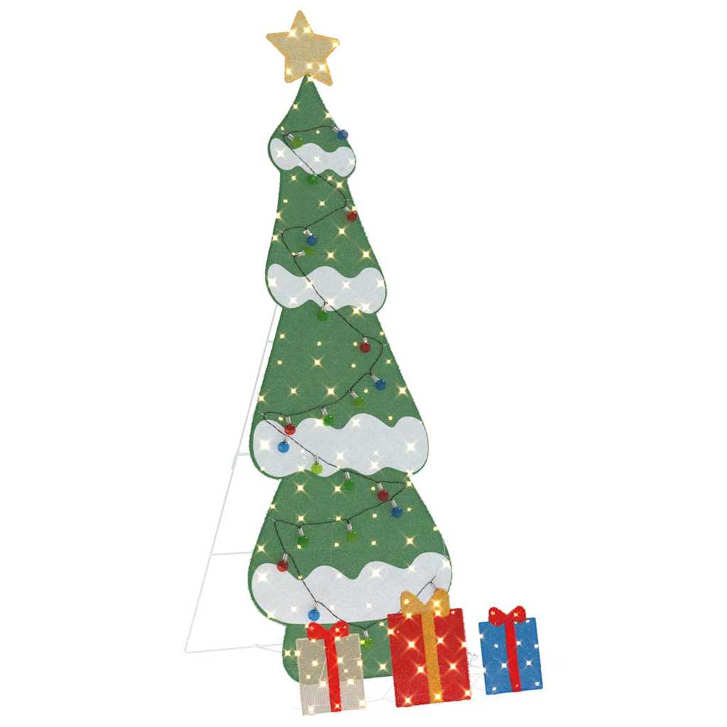 Beleuchteter Weihnachtsbaum mit 3 Geschenkboxen 2D Warm Weiß
