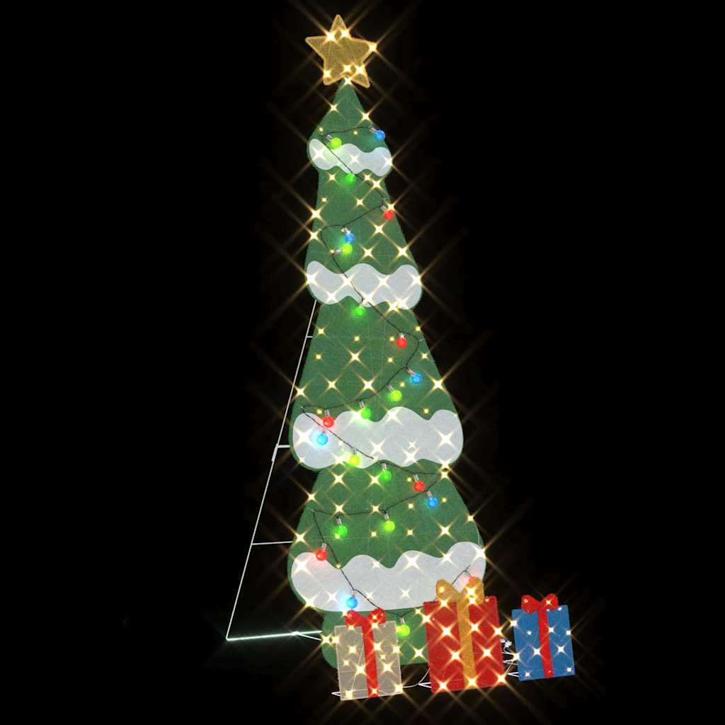 Beleuchteter Weihnachtsbaum mit 3 Geschenkboxen 2D Warm Weiß