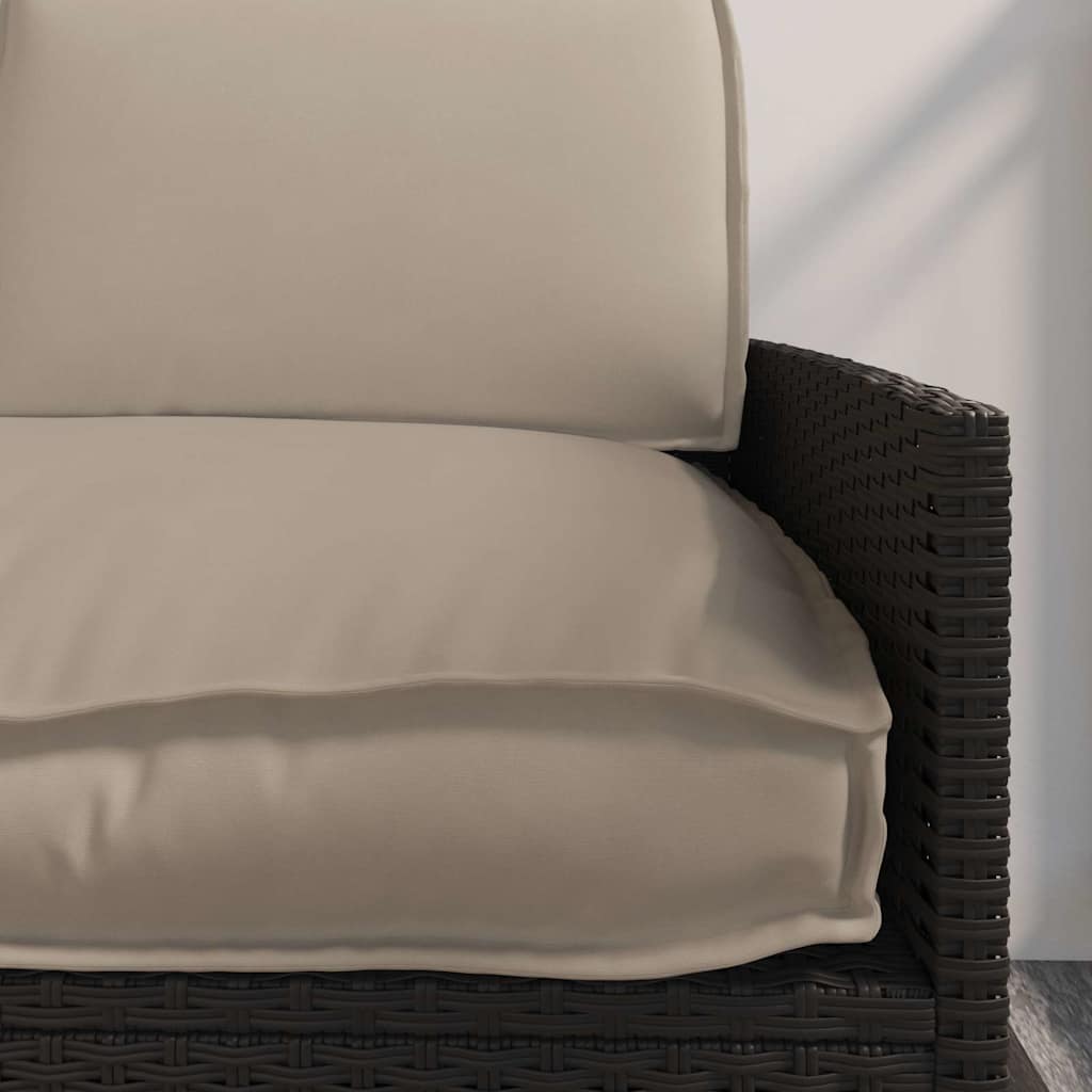 Kissenset 3 pcs Taupe Oxford-Stoff