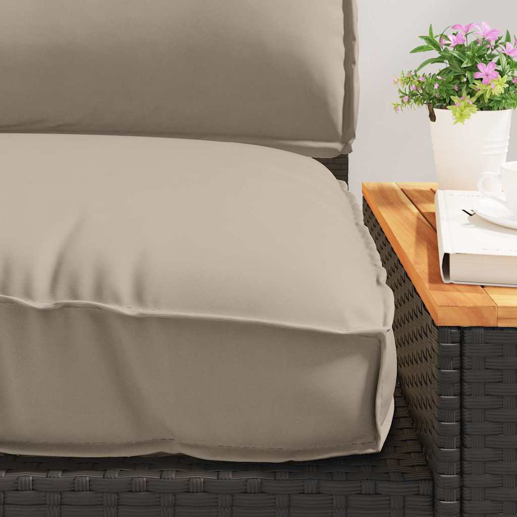 Kissenset 3 pcs Taupe Oxford-Stoff