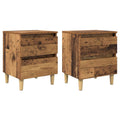 Bettschränke 2 pcs Altholz 40 x 35 x 50 cm Holzwerkstoff