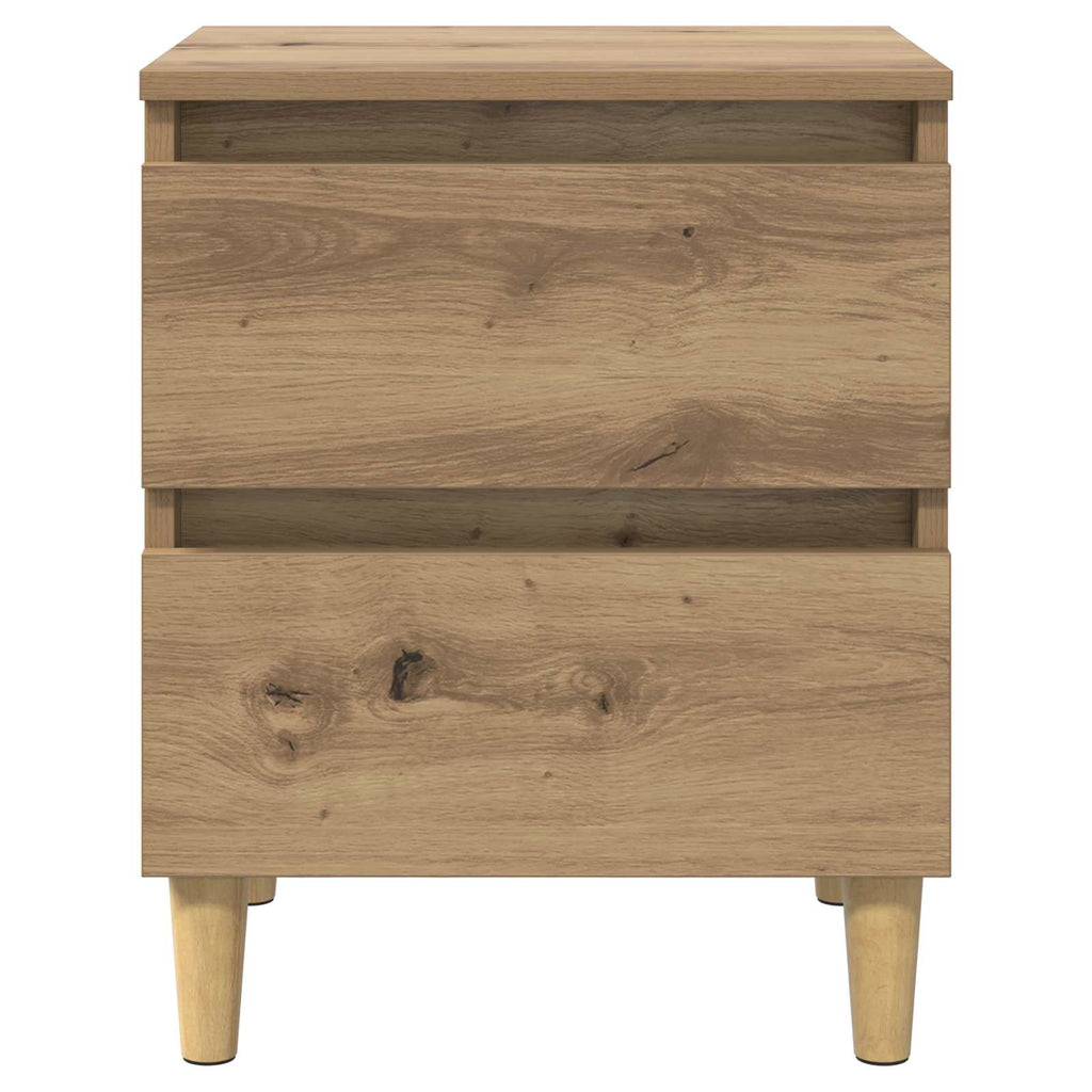 Bettschränke 2 pcs Artisan-Eiche 40 x 35 x 50 cm Holzwerkstoff
