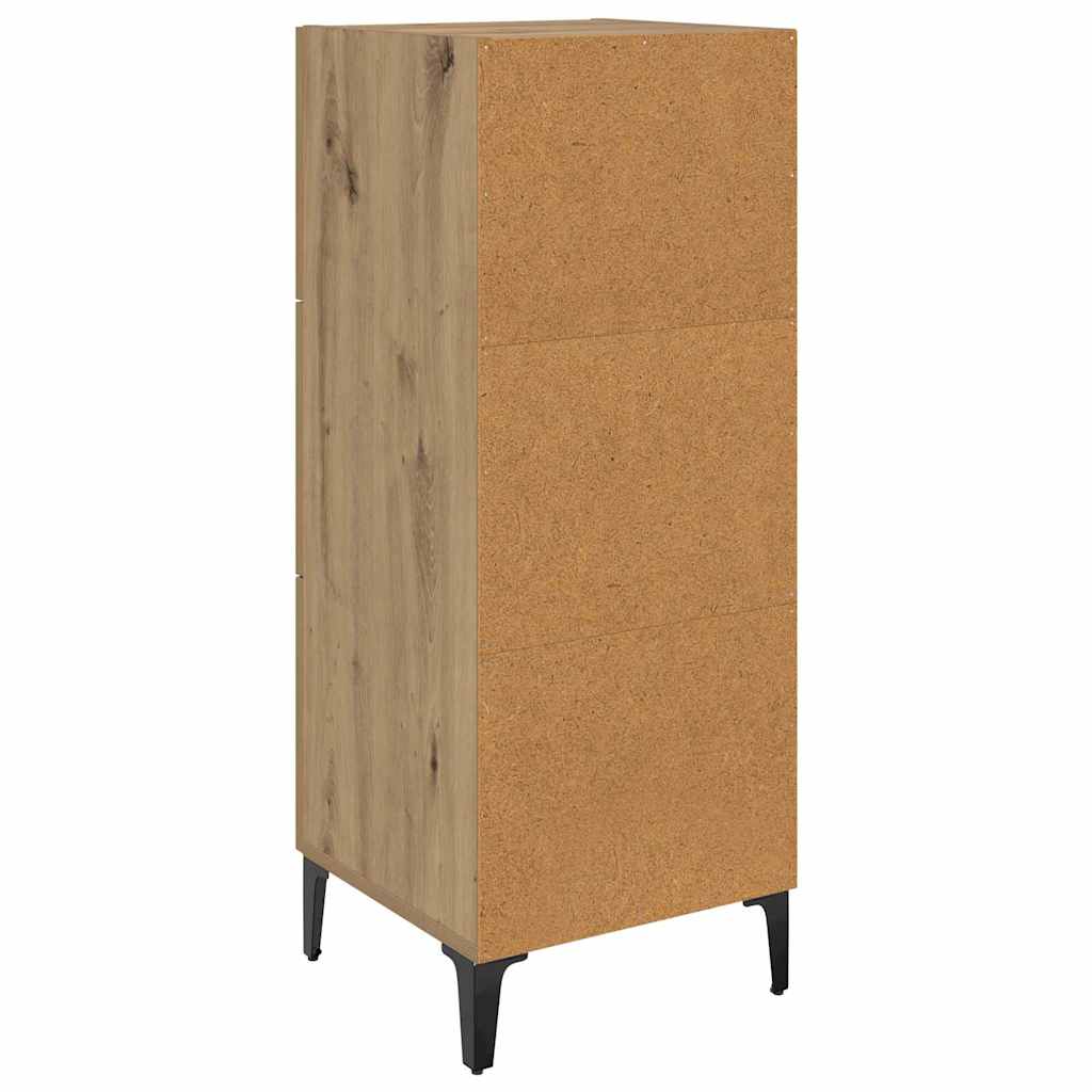 Sideboard Artisan-Eiche 34,5 x 34 x 90 cm Holzwerkstoff