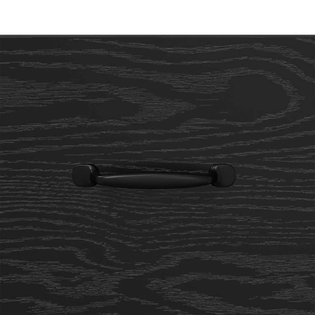 Sideboard Schwarz Eichen-Optik 34,5 x 34 x 90 cm Holzwerkstoff