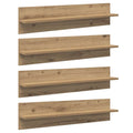 Wandregale 4 pcs Artisan-Eiche 80 x 11,5 x 18 cm Holzwerkstoff