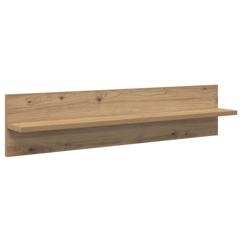 Wandregale 4 pcs Artisan-Eiche 80 x 11,5 x 18 cm Holzwerkstoff