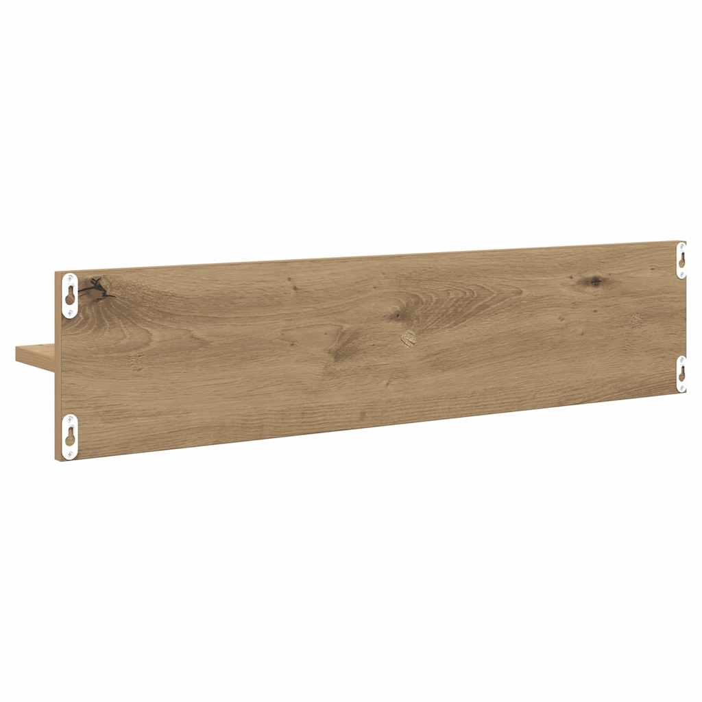 Wandregale 4 pcs Artisan-Eiche 80 x 11,5 x 18 cm Holzwerkstoff