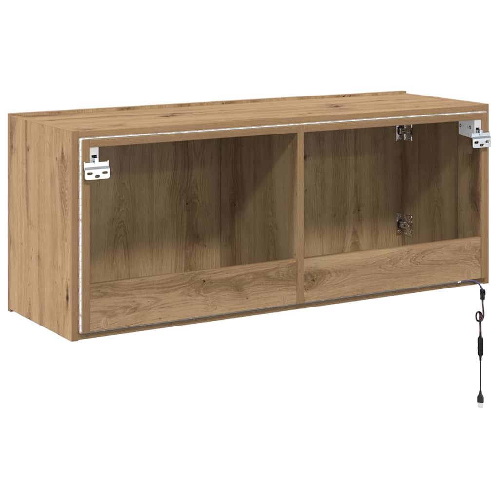 TV-Wandschrank Artisan-Eiche 100 x 35 x 41 cm Holzwerkstoff