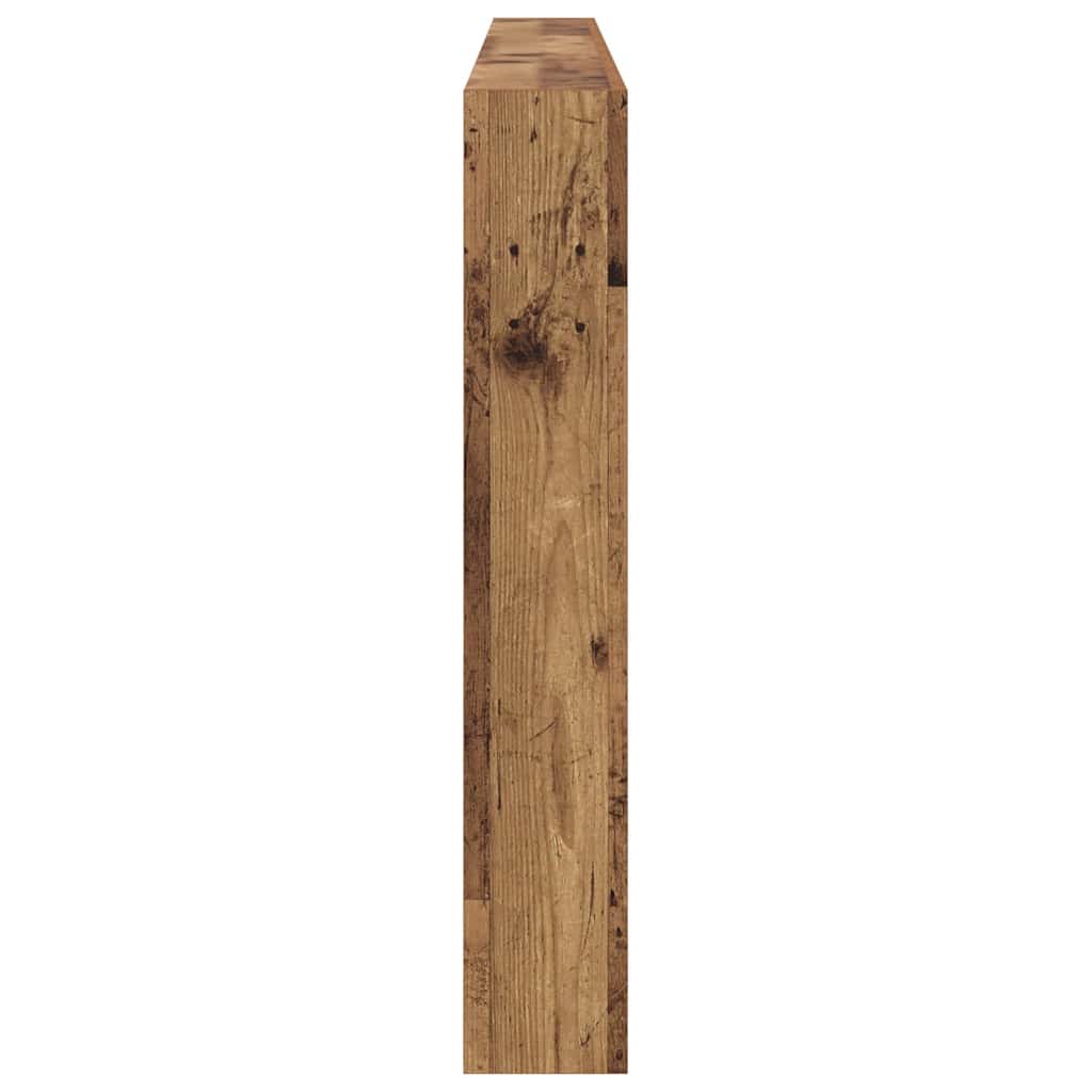Kopfteil mit Regal Altholz 200 x 17 x 102 cm Holzwerkstoff