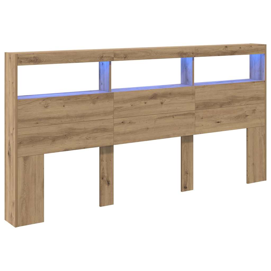 Kopfteil Artisan-Eiche 200 x 17 x 102 cm Holzwerkstoff