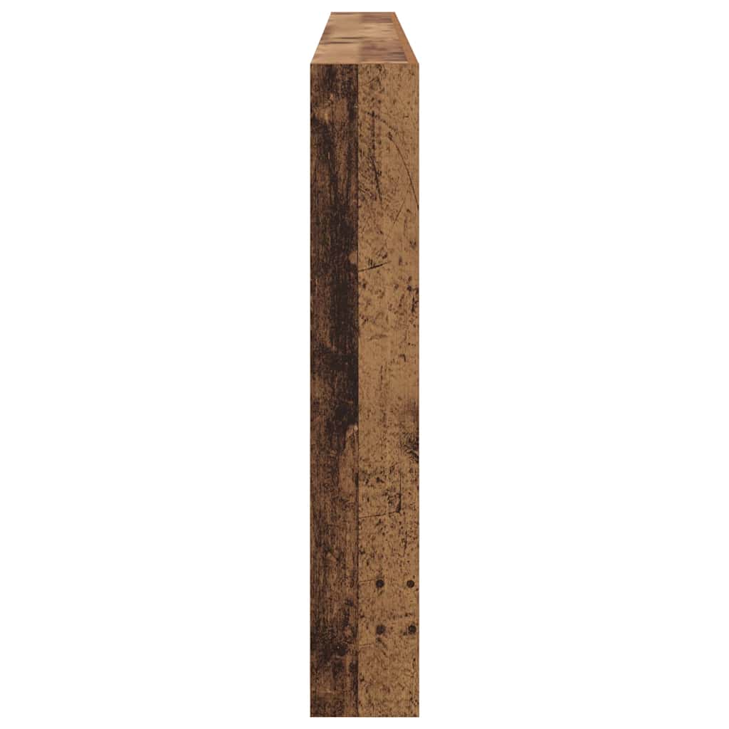 Kopfteil mit Regal Altholz 220 x 17 x 102 cm Holzwerkstoff