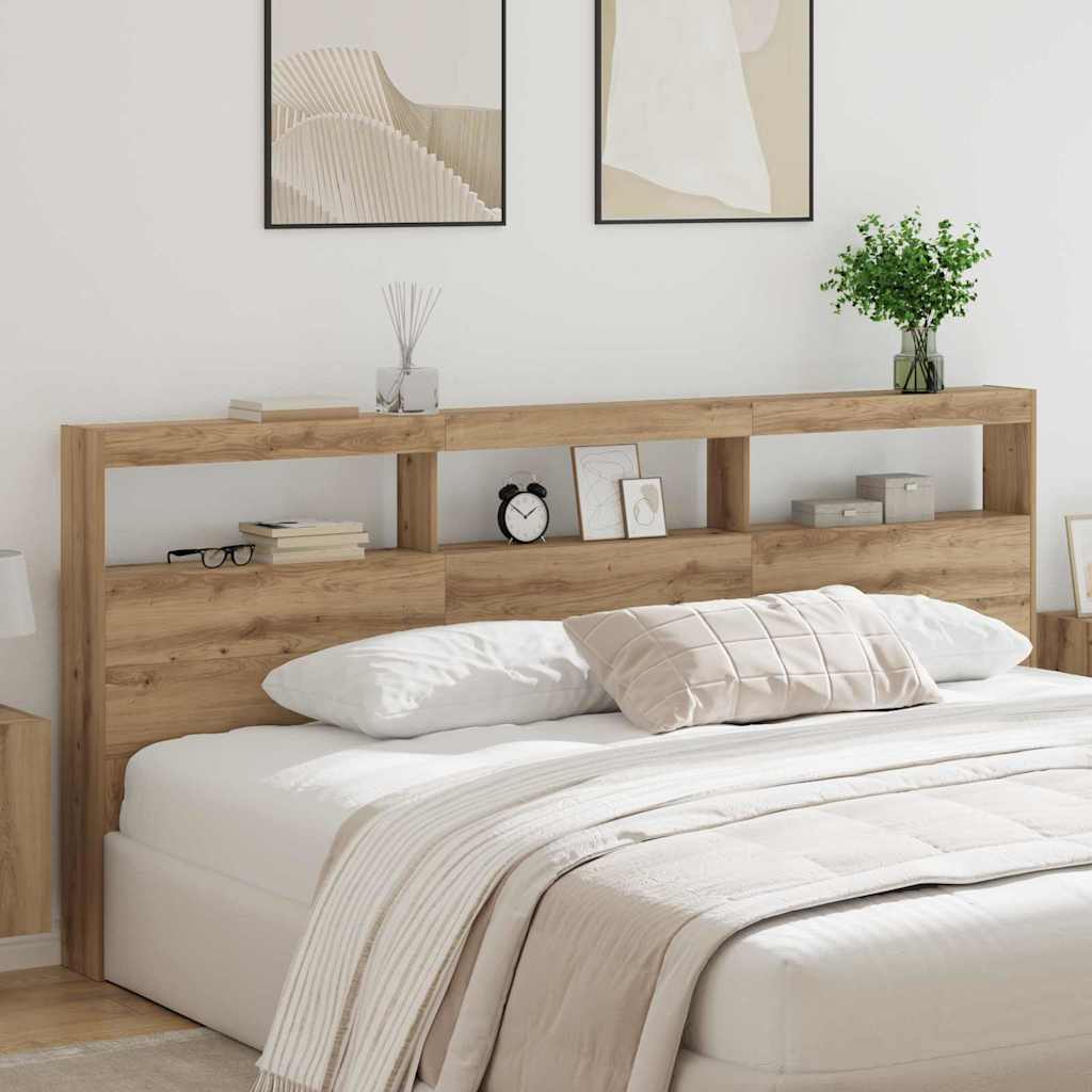 Kopfteil Artisan-Eiche 220 x 17 x 102 cm Holzwerkstoff