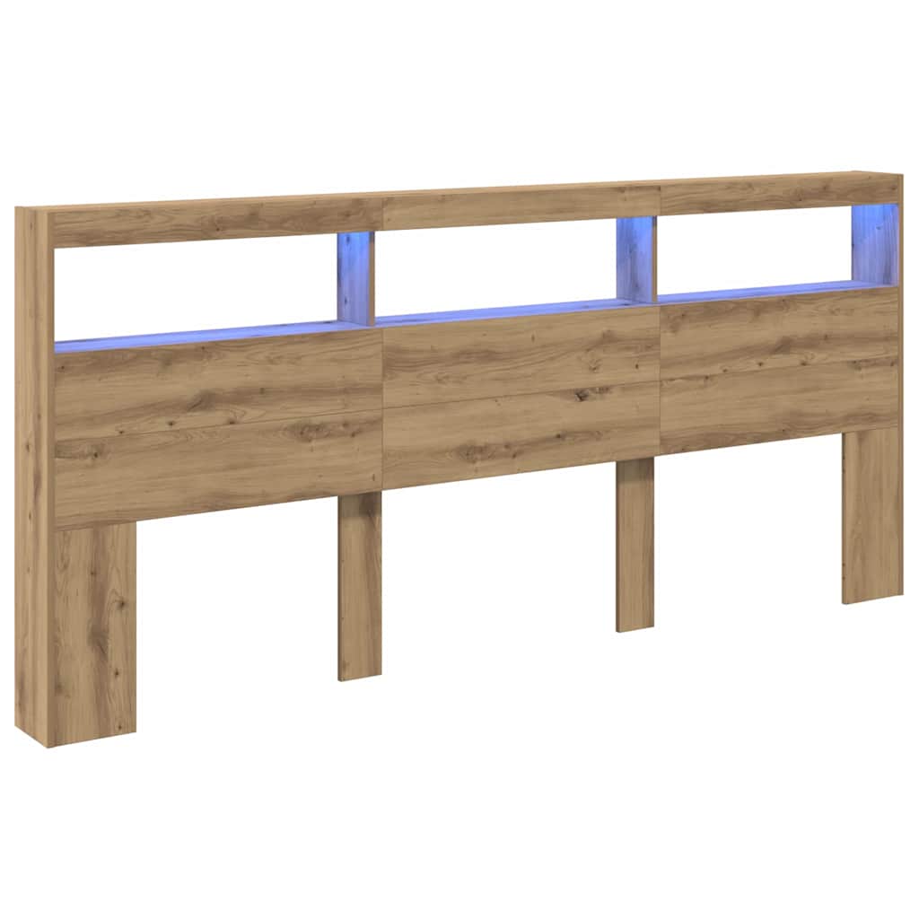 Kopfteil Artisan-Eiche 220 x 17 x 102 cm Holzwerkstoff