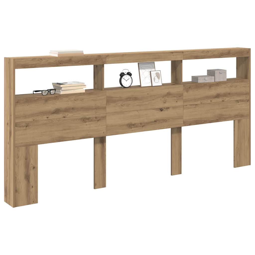 Kopfteil Artisan-Eiche 220 x 17 x 102 cm Holzwerkstoff