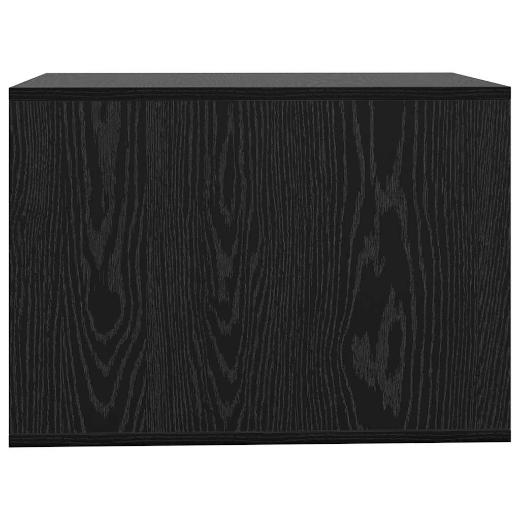 Katzenstreu Box Umzäunung Schwarz Eichen-Optik 47 x 59 x 42 cm