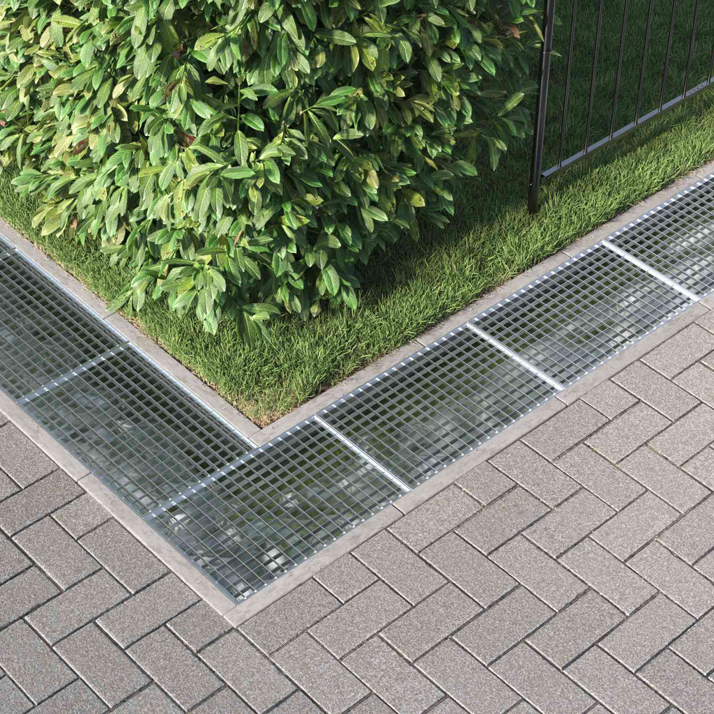 Gitter Silber 60 x 40 x 2 cm Feuerverzinkter Stahl