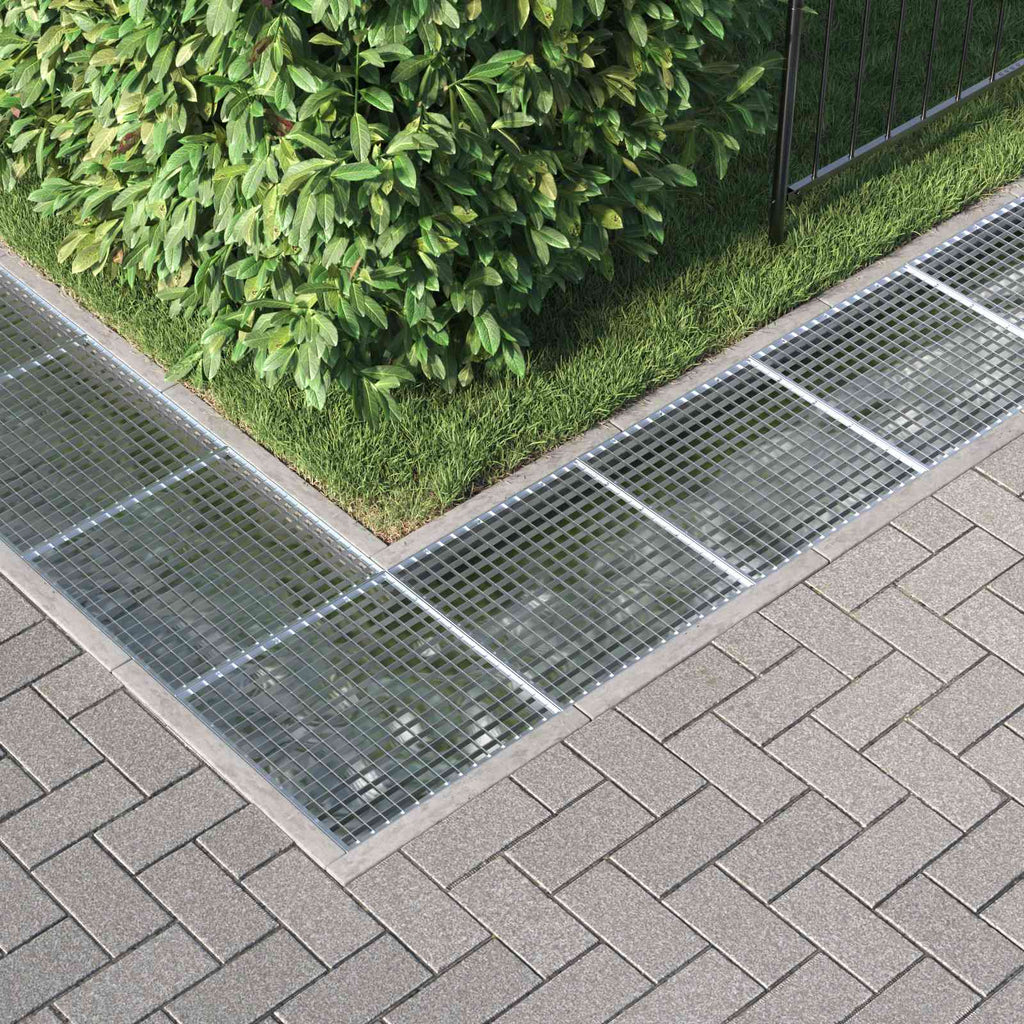 Gitter Silber 50 x 50 x 2 cm Feuerverzinkter Stahl