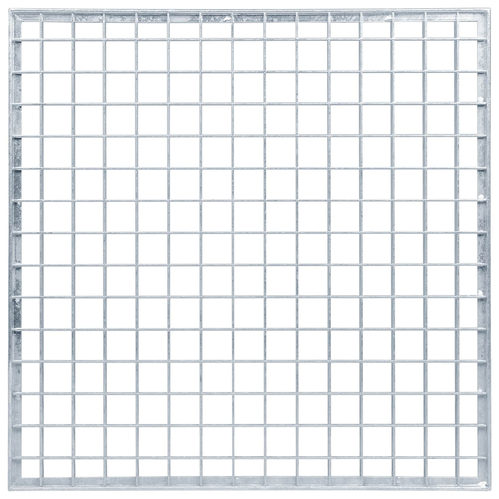 Gitter Silber 50 x 50 x 2 cm Feuerverzinkter Stahl