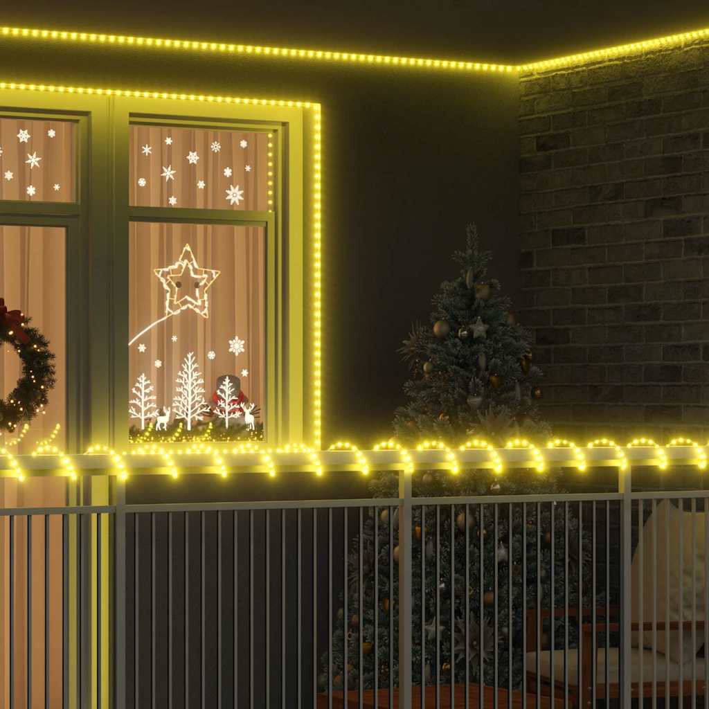 Lichtseil mit 120 LEDs Warmes Weiß 5 m PVC
