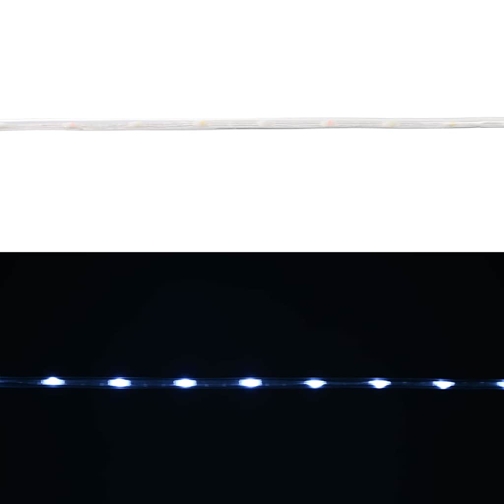 Lichtseil mit 240 LEDs Kaltweiß 10 m PVC