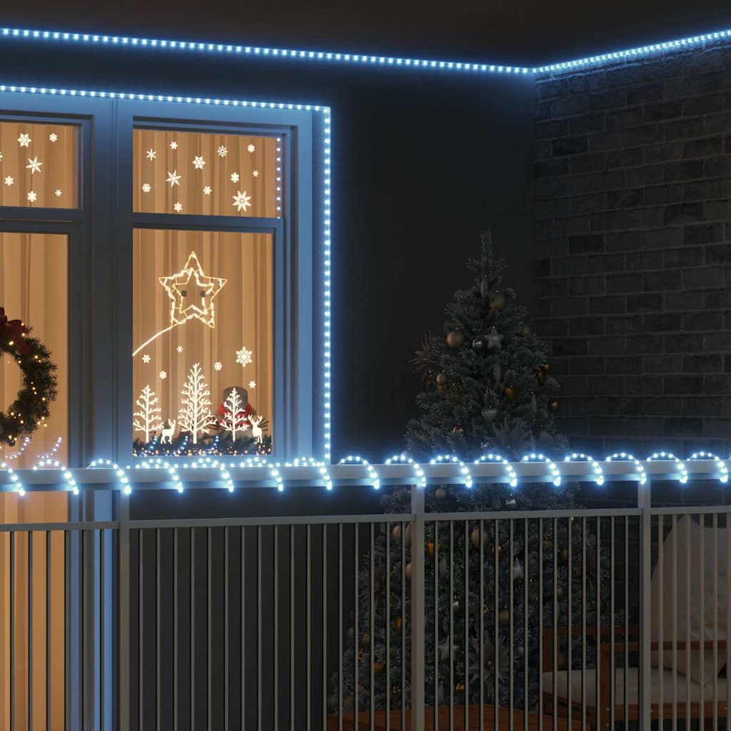 Lichtseil mit 240 LEDs Kaltweiß 10 m PVC